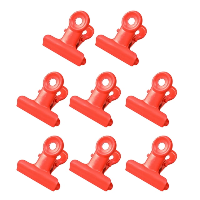 8 Pcs Pinces pour Reliure Queue Ronde Conception de Sécurité Pinces Métalliques Force de Serrage Stable Pinces Couleur Fraîche Macaron Résistantes à la Rouille Fournitures de Bureau et d'École