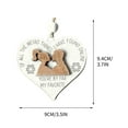 thumbnail image 2 of Pompotops Valentine's Day Wood Chip Pendant Love Gift Couple Decoration Love, Car Interior Hanging Ornaments, Valentine Day Party Theme Decoration Anniversary or Birthday Gift for Couples and Friends, 2 of 3