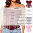 thumbnail image 2 of cocolona Womens Cup-equipped Mesh Bustier Corset Slim Strapless Breathable Corset Tops Going Out Club Party Shapewear, 2 of 7