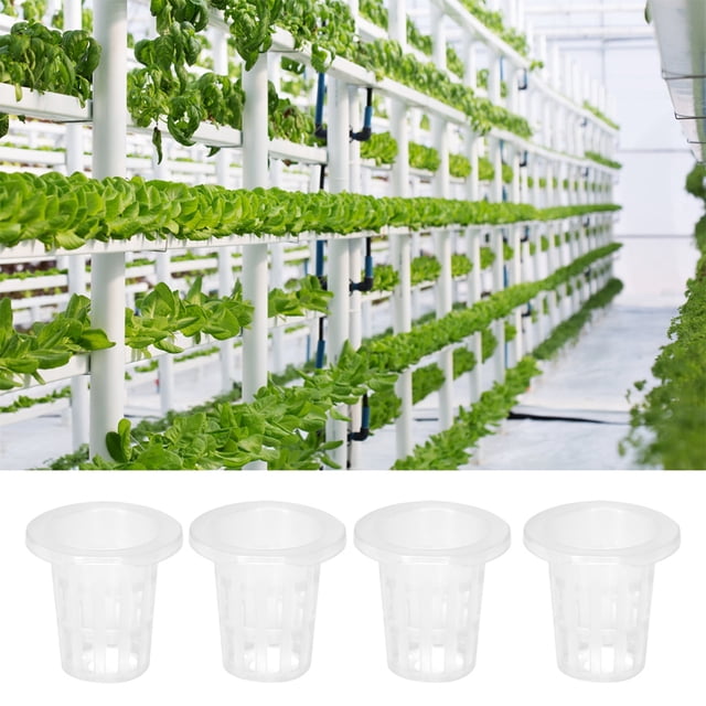 Cesta Hidropónica De Jardín, Cesta Hidropónica De Plástico Transpirable, Reutilizable Y Duradera, 10 Piezas/juego Seguro Y No Tóxico Para La Plantación De Balcón De Jardín ANGGREK Plastic Hydroponic Basket