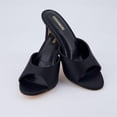 thumbnail image 3 of Cushionaire Elle Pointed Heel Womens Sandal, Open Toe Heeled Mule with Cushioned Memory and Stiletto Design, 3 of 11