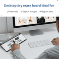 thumbnail image 6 of Audio-Visual Direct Glass Desktop Memo Notepad Set, White Dry Erase Board, 6 of 6