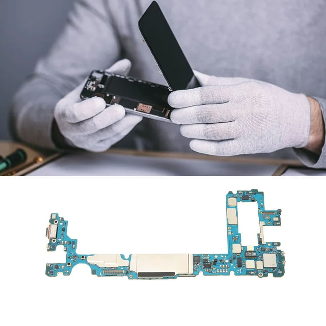 Replacement for Galaxy S10 Plus Cellphone Mainboard, PCB Circuit Module Board, Unlocked Motherboard for Galaxy S10 Plus 128GB, Super & Premium