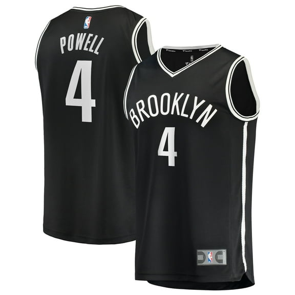 Men's Fanatics Drake Powell Black Brooklyn Nets Fast Break Replica Jersey - Icon Edition