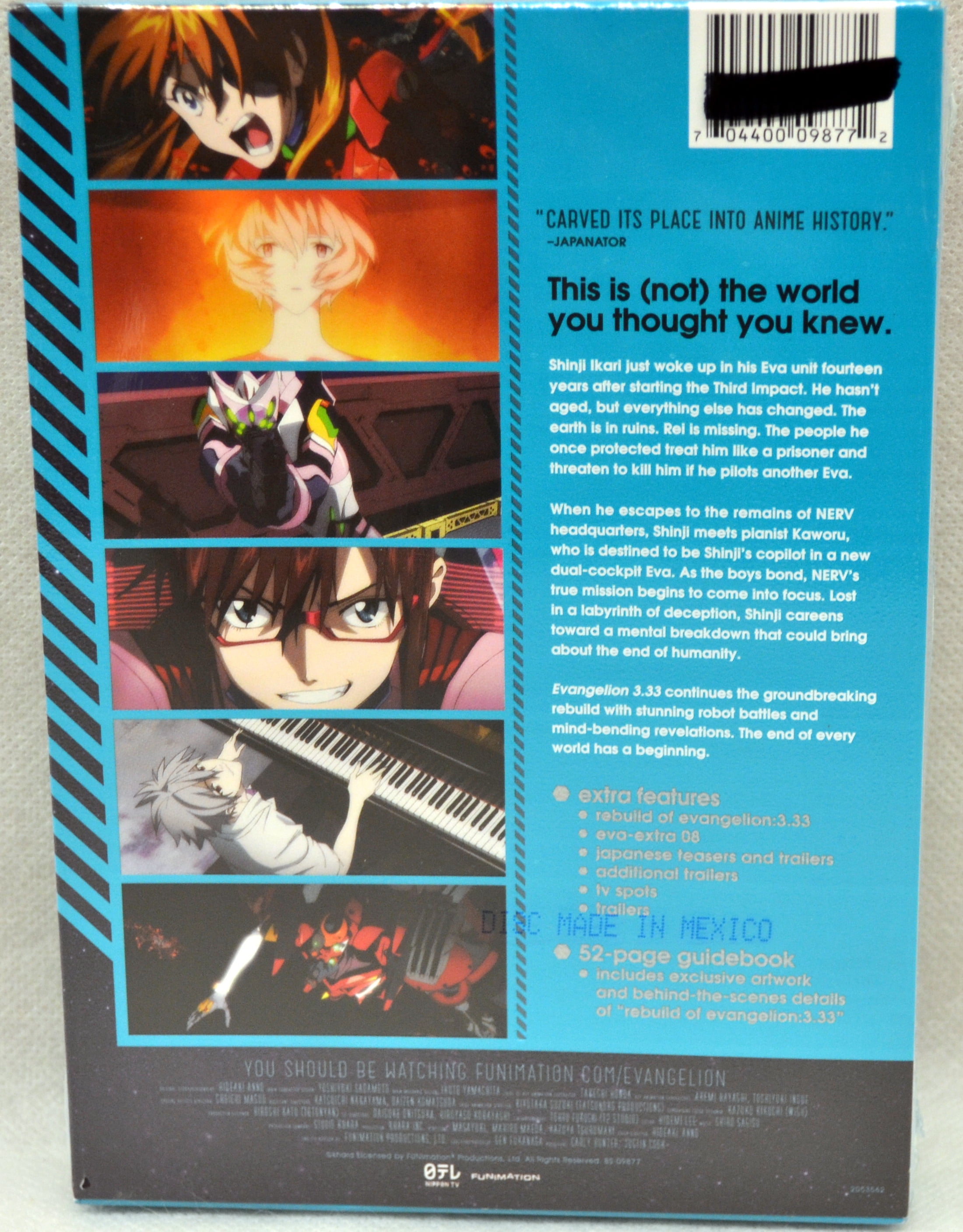 Rebuild of EVANGELION/DVD 1.01 2.22/Blu-ray 3.33/Set of 3