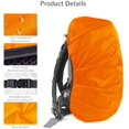 thumbnail image 5 of M (26-40L) Rain Cover Backpack Cover Black + Orange Waterproof Rain Satchels with Reflective Stripe Adjustment Buckle, 5 of 5