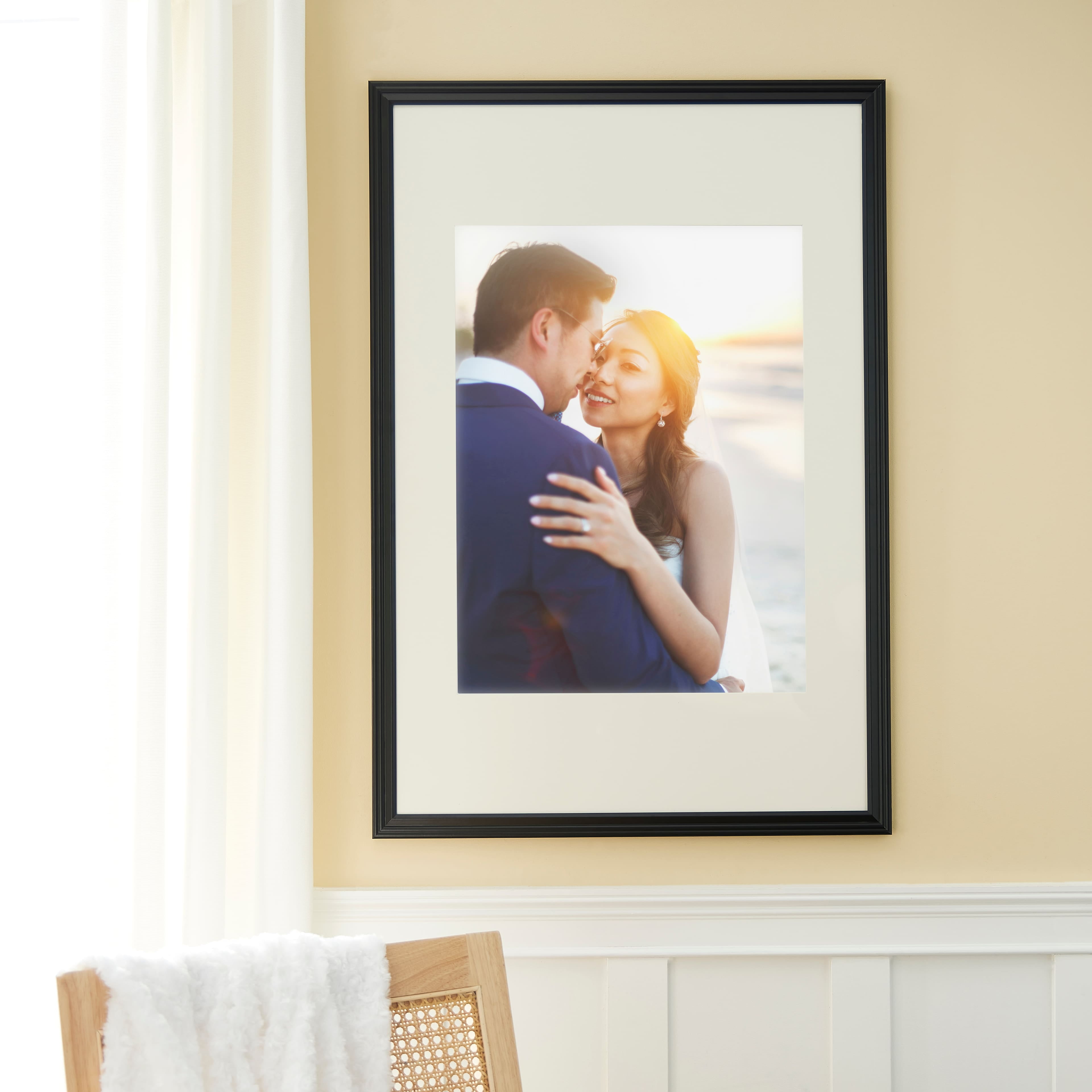 Studio Decor Black 18" x 24" Frame with Mat, Lifestyles, 8 Pack