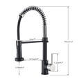 thumbnail image 2 of Senlesen Black Brushed Nickel Kitchen Sink Faucet Pull Down Sprayer Deck Mounted, 2 of 12