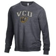 thumbnail image 2 of Men's Alternative Apparel Heathered Black VCU Rams The Champ Raglan Pullover Sweatshirt, 2 of 3