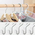 thumbnail image 2 of SEARCHI Clothes Hanger Connector Hooks 24 Packs,  Clips Space Saving Thicken Closet Hanging Organizer for Shirts Plastic Hangers,Black, 2 of 6