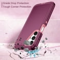 thumbnail image 4 of I-HONVA For Samsung Galaxy A16 Phone Case,3-Layer Military Grade Drop Protection Anti-Slip Bumper Rugged Shockproof Dustproof ProtectionGalaxy A16 Case,Red/Pink, 4 of 7