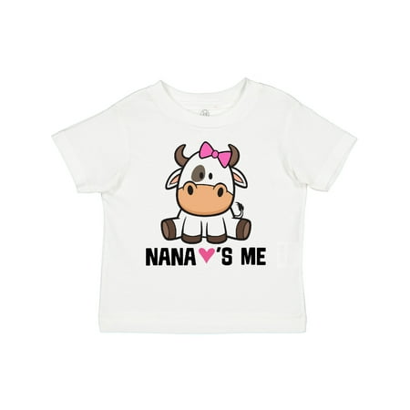 

Inktastic Nana Loves Me Girl Cow Gift Toddler Toddler Girl T-Shirt