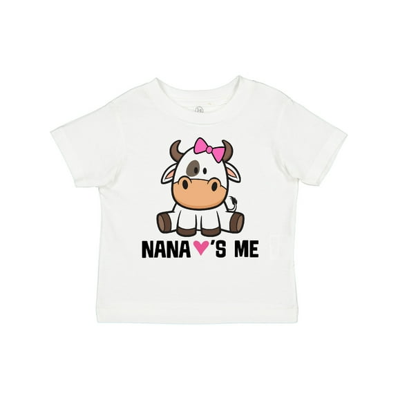 Inktastic Nana Loves Me Girl Cow Girls Toddler T-Shirt