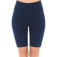 thumbnail image 1 of FashionMille Women Knee Length Tummy Control Workout Athletic High Waist Knit Yoga Leggings Bike Short, 1 of 2