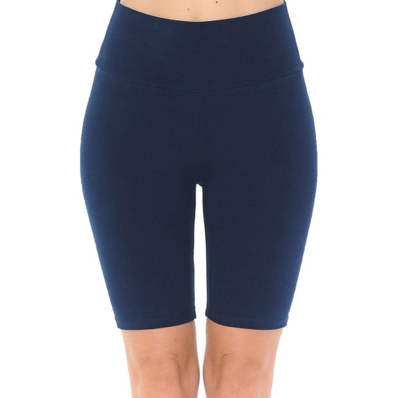 FashionMille Women Knee Length Tummy Control Workout Athletic High Waist Knit Yoga Leggings Bike Short