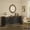 Black, variant on Wavy TV Stand for 65-in TV, Rounded Sideboard w/ Storage Cabinet & Drawer, Entertainment Center, Natural