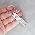 thumbnail image 5 of Love Heart Keychain Electrocardiogram Wave Car Key Chains Bag Accessories Pendant Keyring Tag Nurse Doctor Jewelry Gifts, 5 of 5