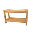 thumbnail image 2 of Grade-A Teak Wood Praha Shower Seat 30" Outdoor Patio Stool Bench, 2 of 4