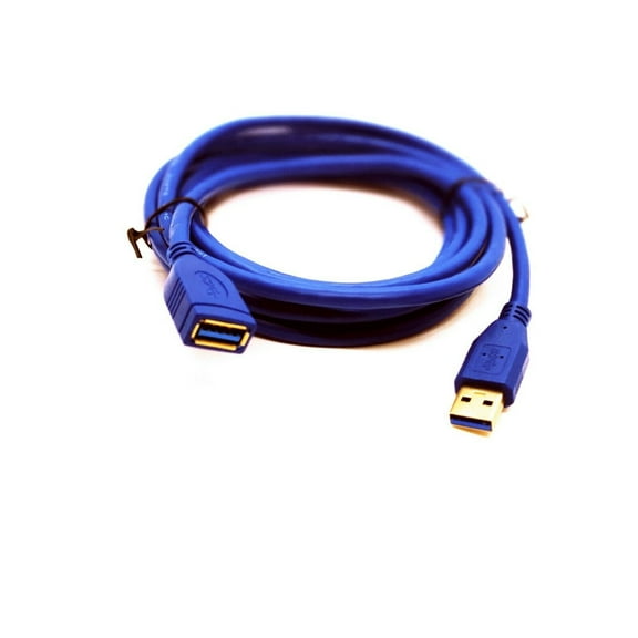 10Ft USB 3.0 Gold Plate Type A Male to Female M/F Extension Cable Blue