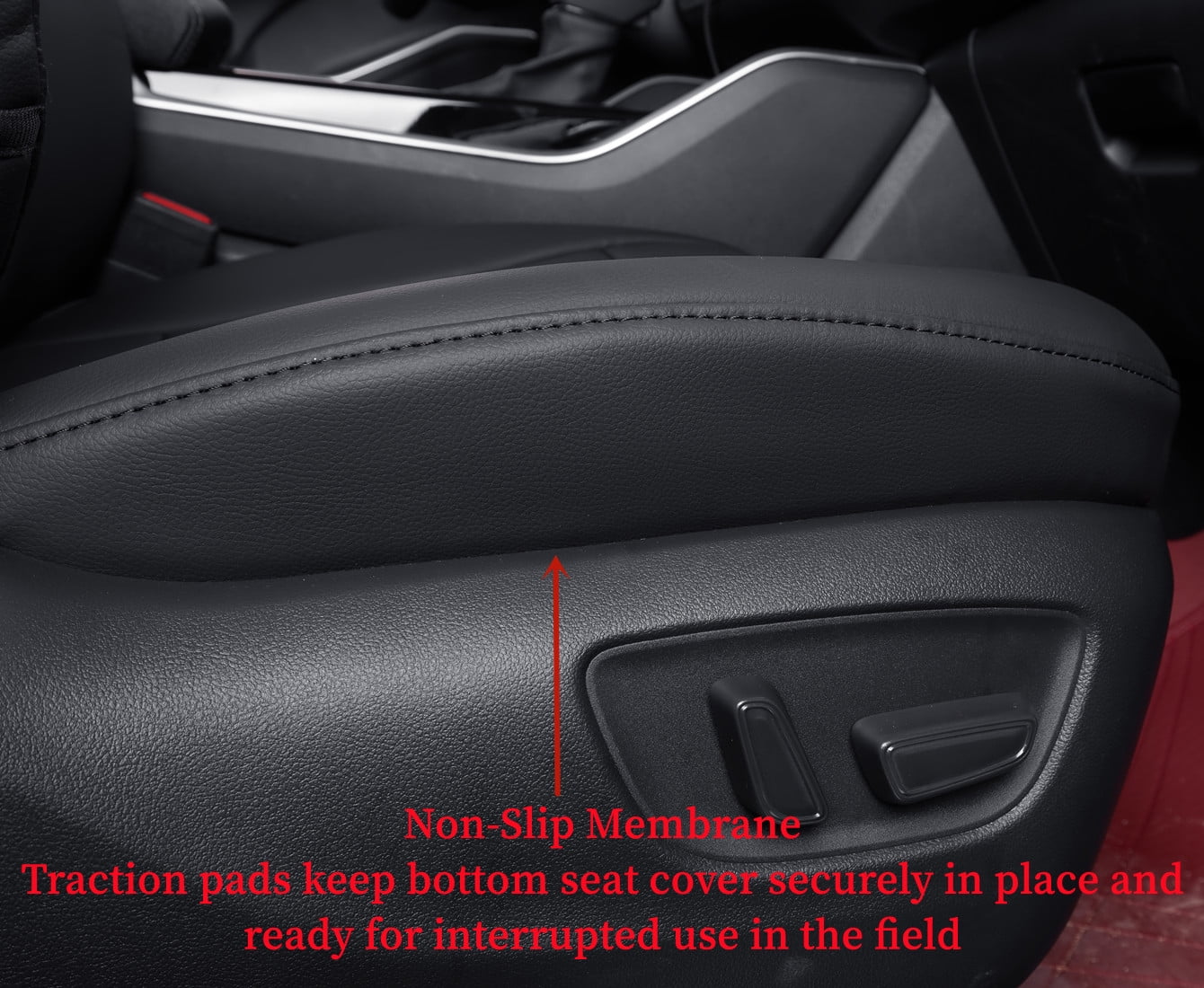 coverdream Custom Fit Camry Car Seat Covers for Toyota Camry XLE, XSE 2018 2019 2020 2021 2022 2023 2024 (Not for Hybrid) - Leatherette (Black,Full Set)