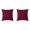 Wine Red, variant on 2PC Throw Pillows Covers, Soft Polyester Decorative Pillow Covers for Couch Bed, Solid Throw Pillow Cover, Rustic Farmhouse Soft Square Comfy Cushion Couch Cases,16x16 Inch