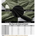thumbnail image 5 of TRGPSG Men's Fleece Lined Camo Ripstop Hiking Pants Winter Outdoor Work Cargo Pants with 8 Pockets (No Belt)Armygreen,Size 42, 5 of 6