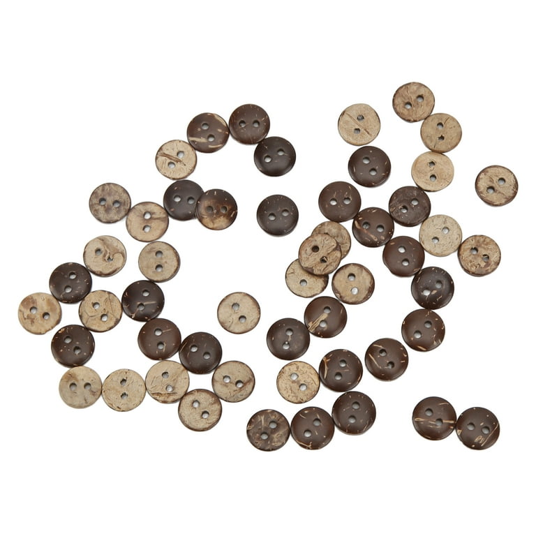 Best Deal for 200pcs 2 Holes Button Coconut Shell Buttons, Buttons