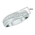 thumbnail image 3 of SZUL Women's SZUL 1/4 Carat TW Diamond Men's Ring in 10K White Gold (J-K-L Color, I2-I3 Clarity), 3 of 5
