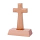 thumbnail image 1 of Estatua de cruz de madera de pie, cruz de mesa de recuerdo religioso para capilla, Pascua, Cabeza cuadrada, 1 of 9