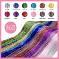 thumbnail image 2 of Extensiones de Cabello con Purpurina 12 Colores Oropel Brillante 120 cm CHAO, 2 of 5