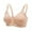 Skin, variant on Xmarks 4 Packs Women Wirefree Soft Bralette Front Closure Push up Bra Seamless Bras Thin Brassiere Adjustable Shoulder Straps, 36/80