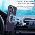 thumbnail image 5 of for iPhone 13 Pro 6.1'' Case with [Magsafe Wireless Charging],[Heat Dissipation],[Magnetic Support],[Invisible Built in Stand & Ring Holder], Shockproof Protective Case-Purple, 5 of 14