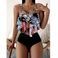 thumbnail image 1 of WREESH Women'S Leaf Print Tankini High Waisted Swimsuit, 1 of 9
