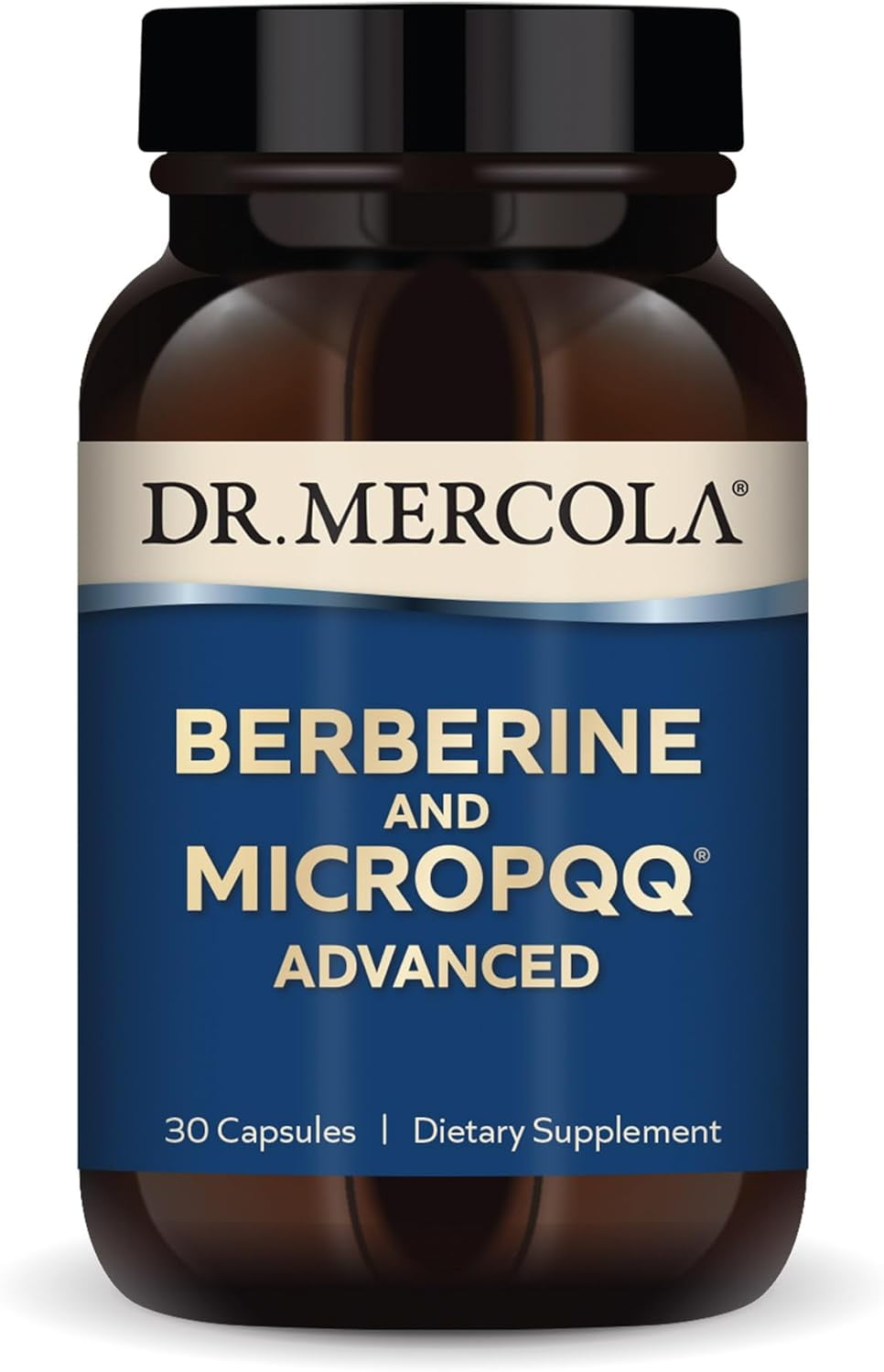 Mecolan Dr. Mercola Berberine & MicroPQQ Advanced | 510 Mg Per Serving | 30 ...