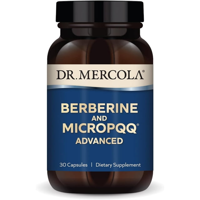 Dr. Mercola Berberine & MicroPQQ Advanced | 510 Mg Per Serving | 30 Servings | 30 Capsules