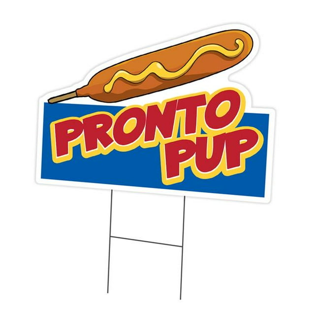 SignMission C-DC-1216-DS-Pronto Pup19 12 x 16 in. Yard Sign & Stake - Pronto Pup