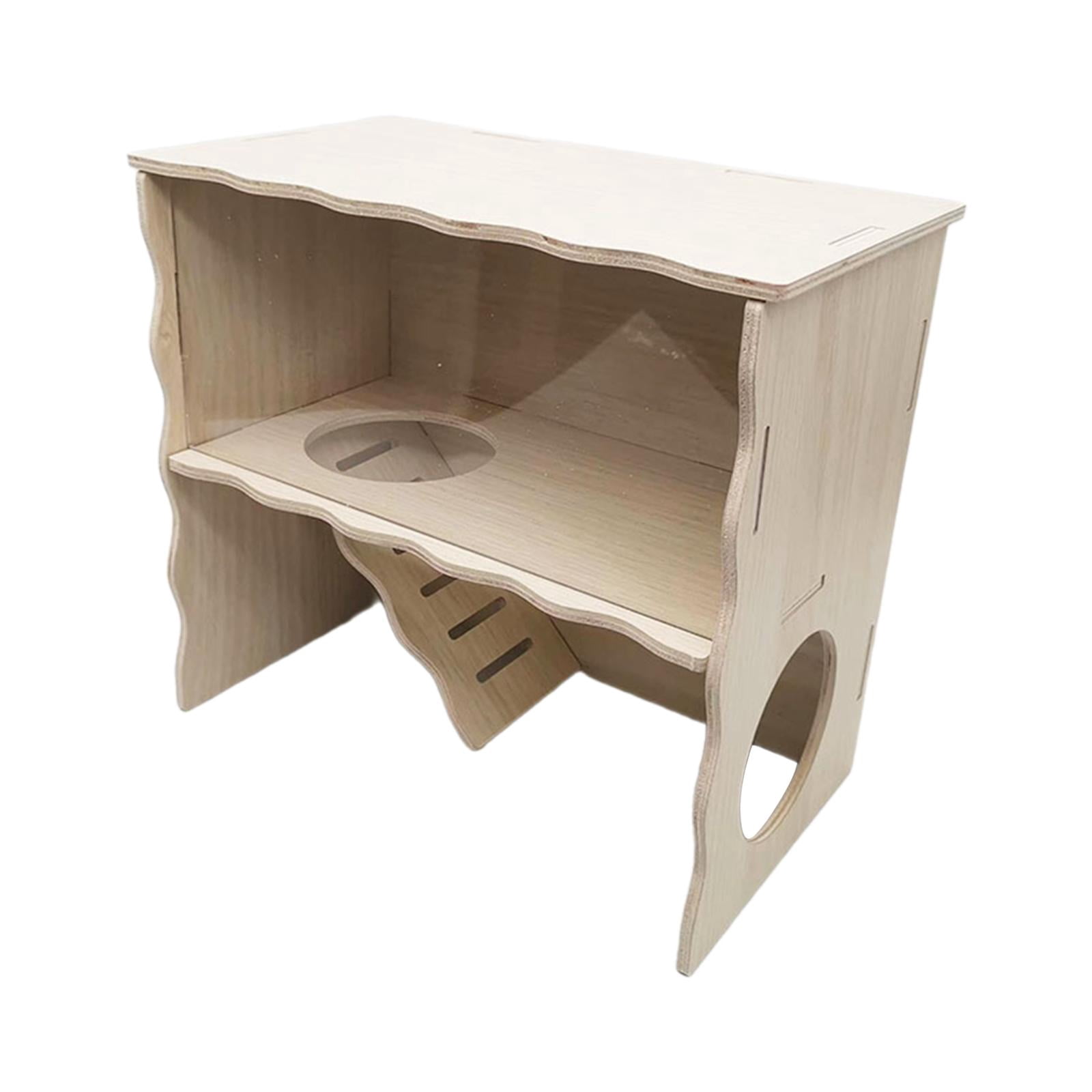 oshhnii Pet Animal Hide Hideout Guinea Pig Cottage Hamster Cage for Mice Dwarf Mouse