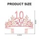thumbnail image 2 of Cinta para el pelo con banda y corona para el décimo cumpleaños rosa, regalos del décimo cumpleaños para fiesta de mujeres, corona de 12x6,8 cm, correa para el hombro de 9,5x160cm, 2 of 5