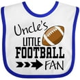 thumbnail image 3 of Inktastic Uncle's Little Football Fan Boys or Girls Baby Bib, 3 of 4