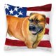 thumbnail image 1 of "Treasures BB9646PW1414 Boerboel Mastiff Patriotic - Almohada de lona para exteriores, bandera estadounidense de Estados Unidos" Caroline's Treasures BB9646PW1414, 1 of 1