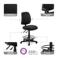 thumbnail image 2 of OFM Posture Series Armless Swivel Task Chair with Drafting Kit, Fabric, Mid-Back, in Black (118-2-DK-805), 2 of 2