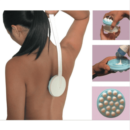 TURNTABLE LAB Handle Body Cream Lotion Applicator Back Leg Massager Mobility  Bath
