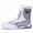 White Ash (2189), variant on Men's Heavy-Duty High-Top Wrestling & Boxing Shoes - Full-Lace-Like Strap Closure, Anti-Slip Rubber Sole, Cushioned Insole, Upper - Training Combat Boots for MMA, Karate, Martial Arts