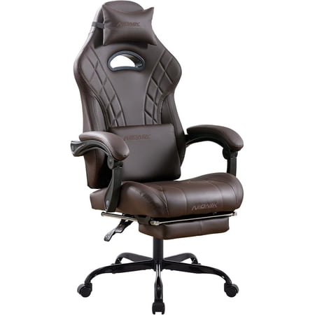 gaming chair with footrest and product