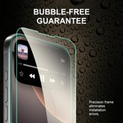 for iPhone 16 Pro Tempered Glass Screen Protector [Military Grade Shatterproof & Longest Durable], Auto Dust-Elimination Installation Box, Bubble Free, HD Clear, Easy Installation, 2 Pack