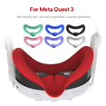 thumbnail image 3 of Frusde Silicone VR Face Cover for Meta Quest 3 Headset, Face Pad Face Cushion VR Accessories-Green, 3 of 5
