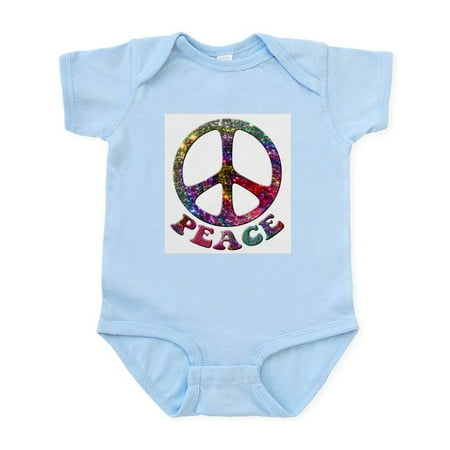 

CafePress - Jewelled Peace Symbol Infant Bodysuit - Baby Light Bodysuit Size Newborn - 24 Months