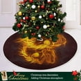 thumbnail image 6 of FMSHPON Skull Flame Hot Xmas Christmas Tree Skirt Stand Mat for Holiday Party Decoration Indoor Outdoor 48 inches, 6 of 6