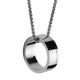 thumbnail image 2 of Collar Hombre con Dije de Anillo LUCKMAN Acero Inoxidable con Baño Oro 18k Color Plata o Negro Modelo Henry UNITALLA, 2 of 7
