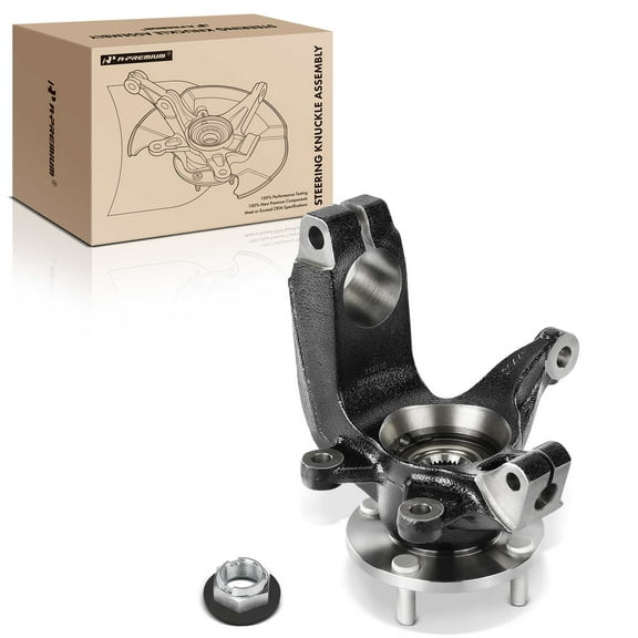 A-Premium Steering Knuckle and Hub Bearing Assembly Compatible with Ford Focus 2006-2010 Front Passenger Side